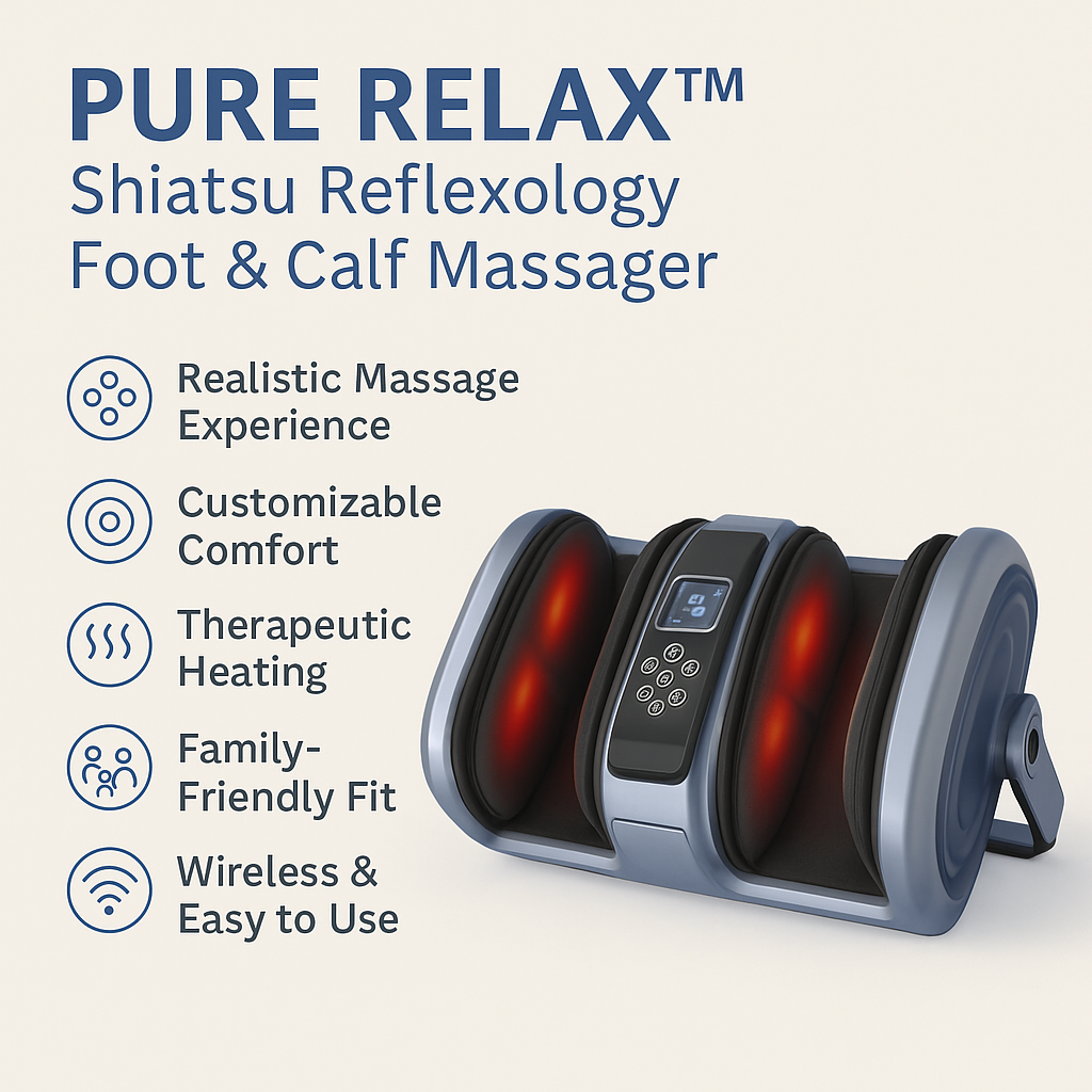PureRelax™ Shiatsu Reflexology Foot & Calf Massager