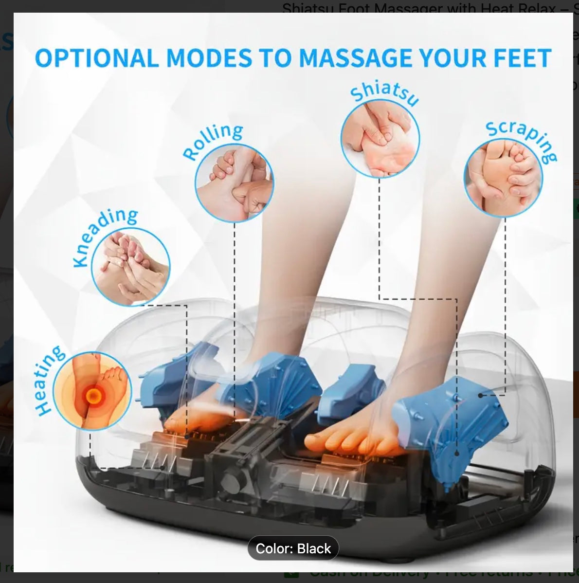 PureRelax™ Shiatsu Reflexology Foot & Calf Massager