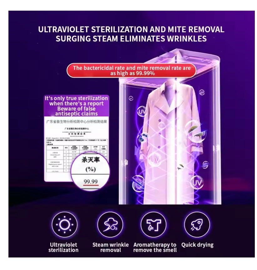 SteamCloset™ –  Antibacterial Clothes Dryer & Steam Iron Wardrobe