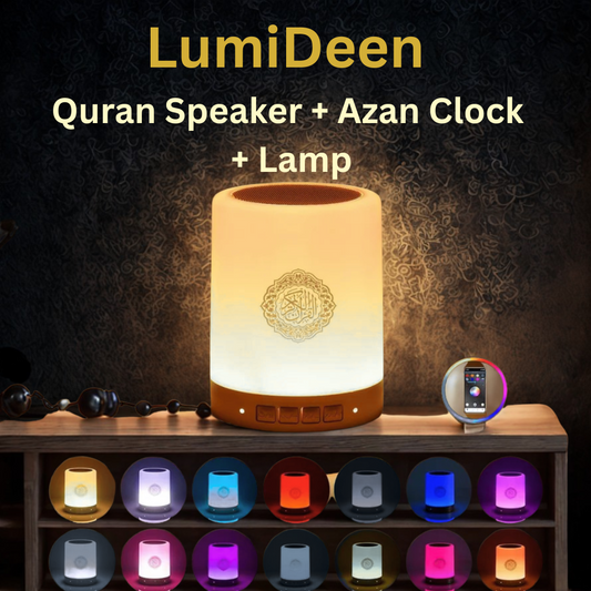 LumiDeen™ Quran Bluetooth Speaker & Azan Clock Lamp