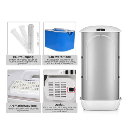 SteamCloset™ –  Antibacterial Clothes Dryer & Steam Iron Wardrobe